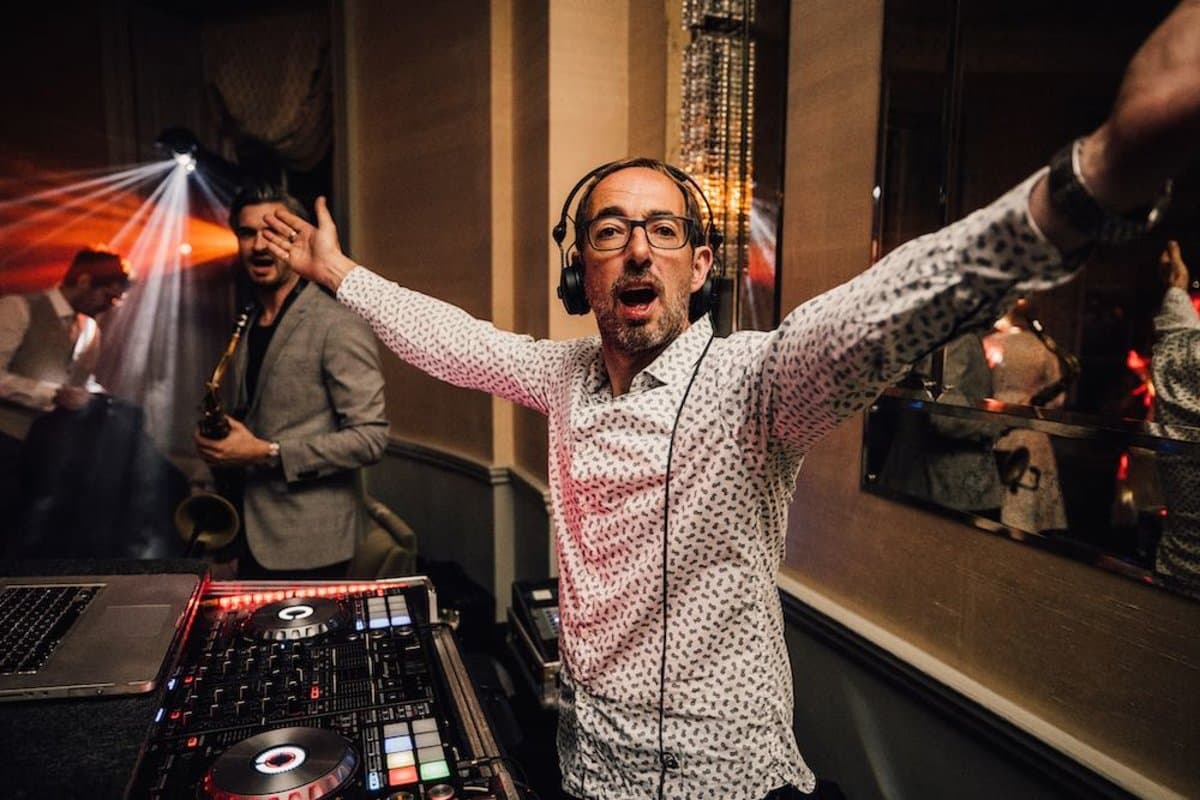 Nigel Peirce DJing at Babington House — STYLISH Entertainment co-founder