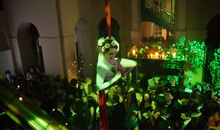 Complete party planning service at Kings Weston House with professional lighting design and event coordination