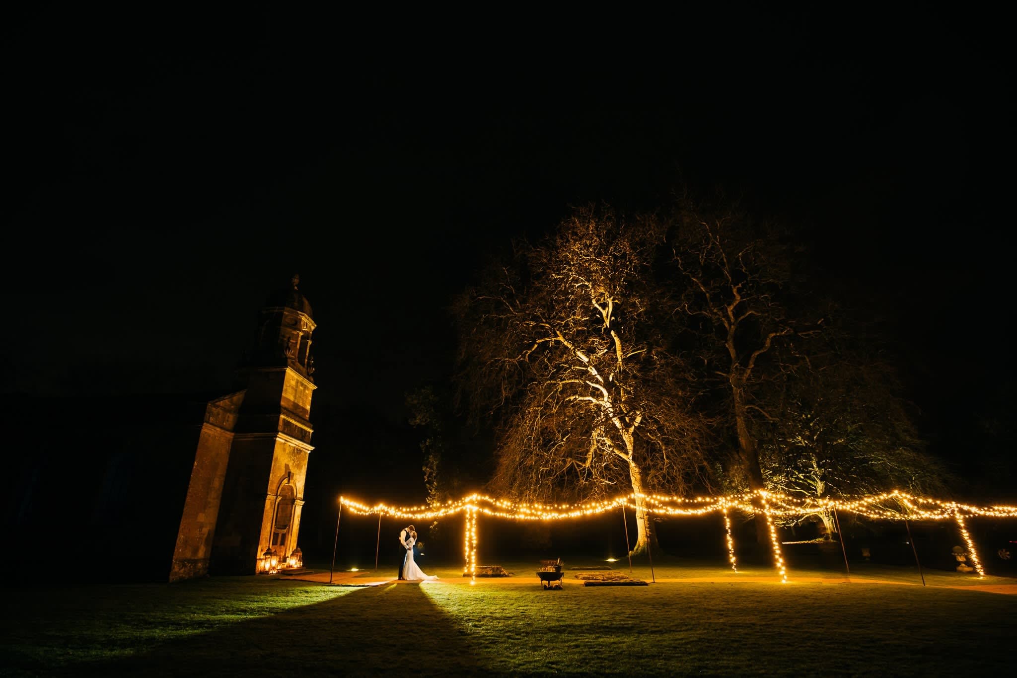 Babington House wedding guests on the Croquet Lawn — summer estate celebration