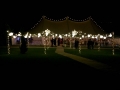 A beautiful country wedding with our exterior free standing canopy and traditional canvas marquee