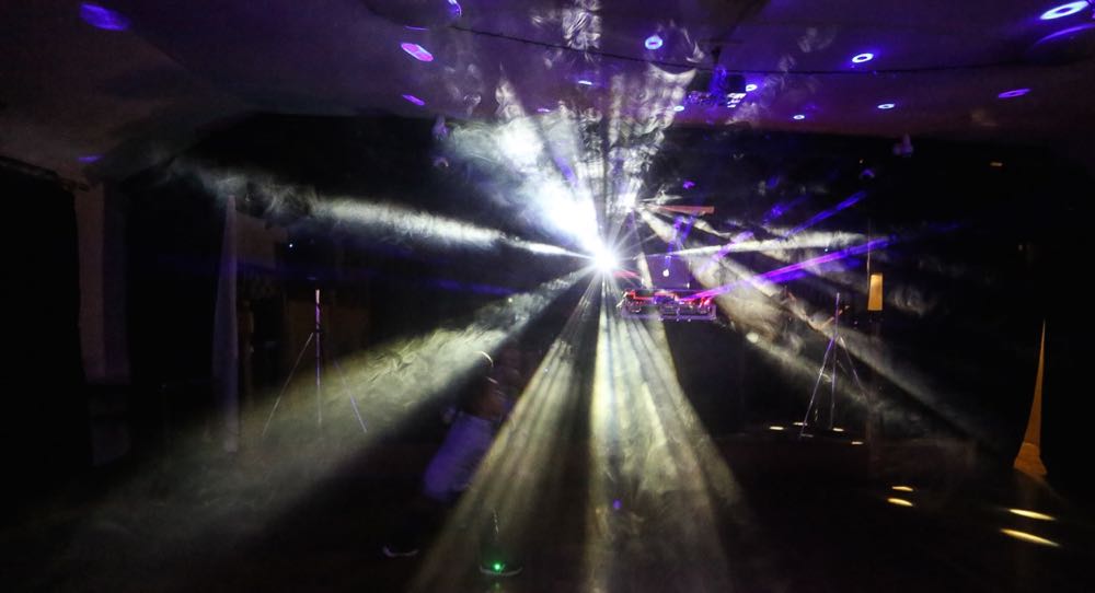 image of dj lighting in a large venue